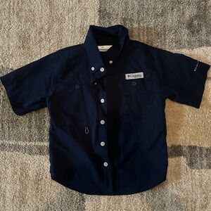 Columbia Kids Dark Blue Button Down Shirt
